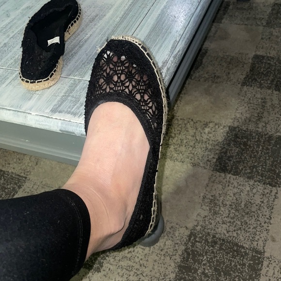 jcpenney Shoes - Black lace slip on shoes